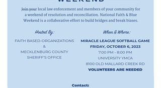 National Faith & Blue - Miracle League Softball Game ( Friday)